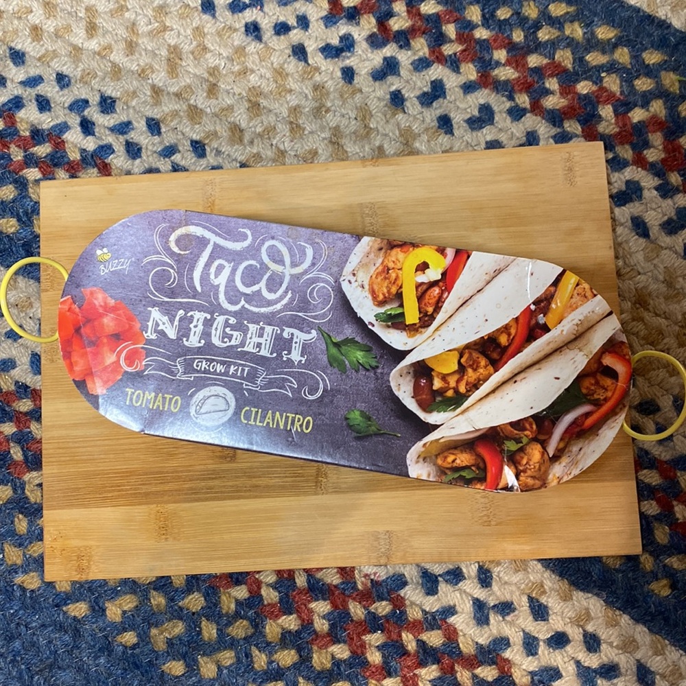 Taco Night Planter Grow Kit! Tomato 🍅 & Cilantro! YUM! 🌮